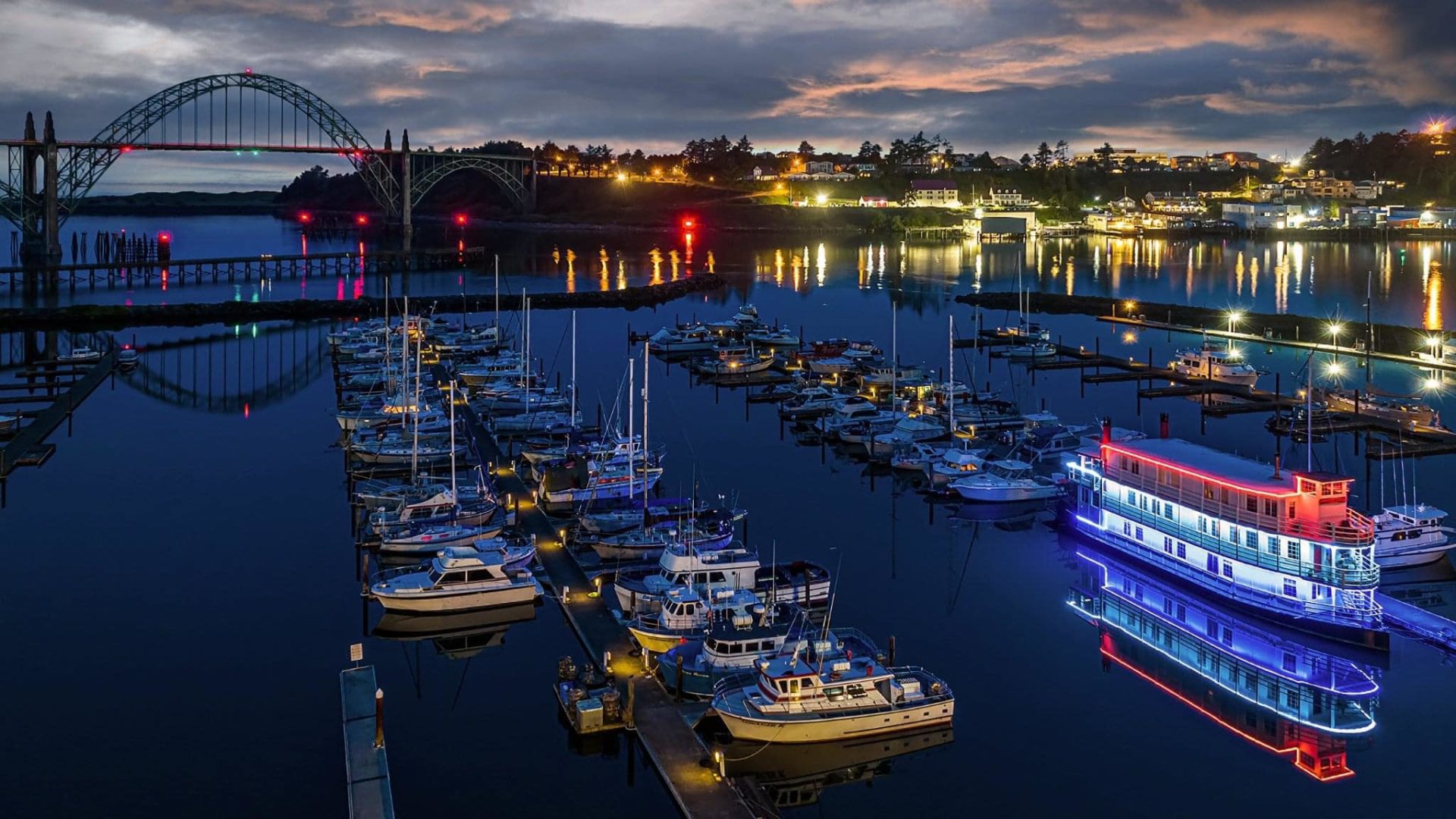 The Historic Yaquina Bay Bridge Is A Masterpiece Along The Oregon Coast