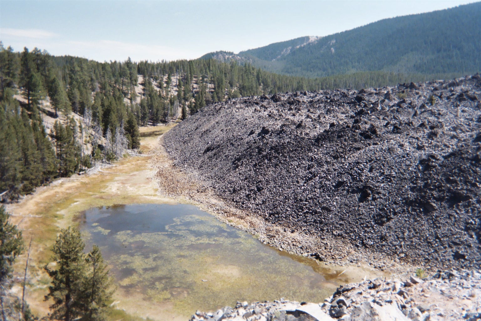 Big Obsidian Flow at Newberry National Volcanic Monument in Central Oregon