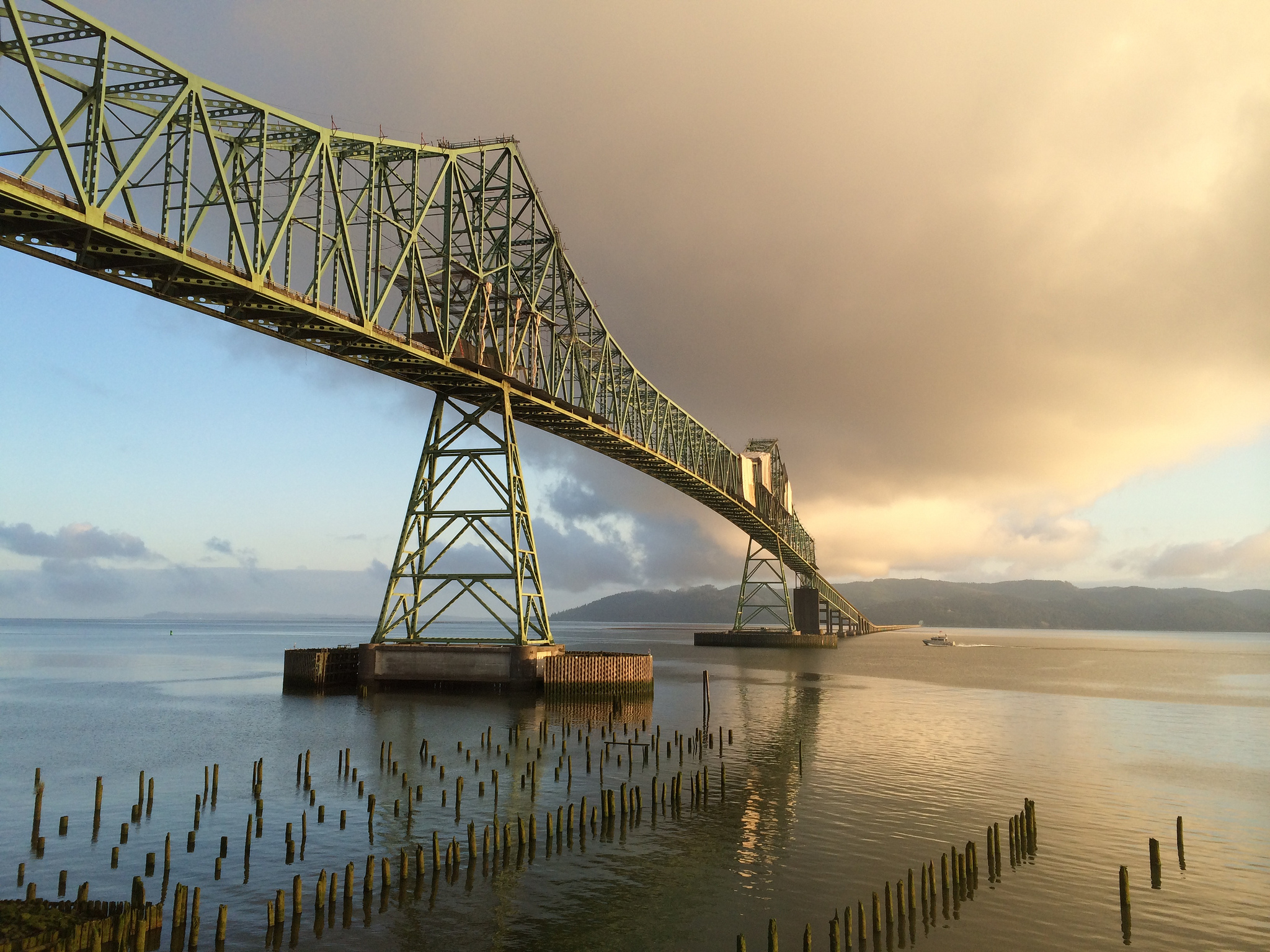 The gorgeous Astoria-Megler Bridge was captured in The Goonies, Kindergarten Cop, Short Circuit, and The Ring 2