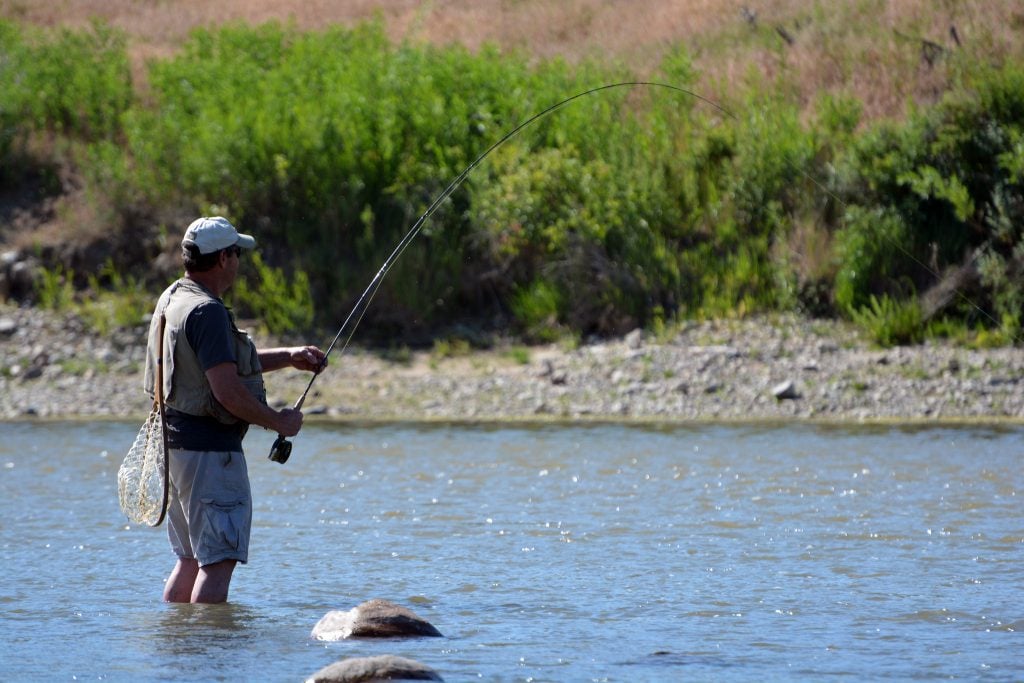 Angler fishing in Oregon