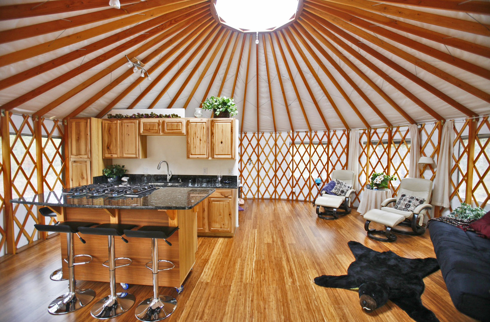 modern yurt living