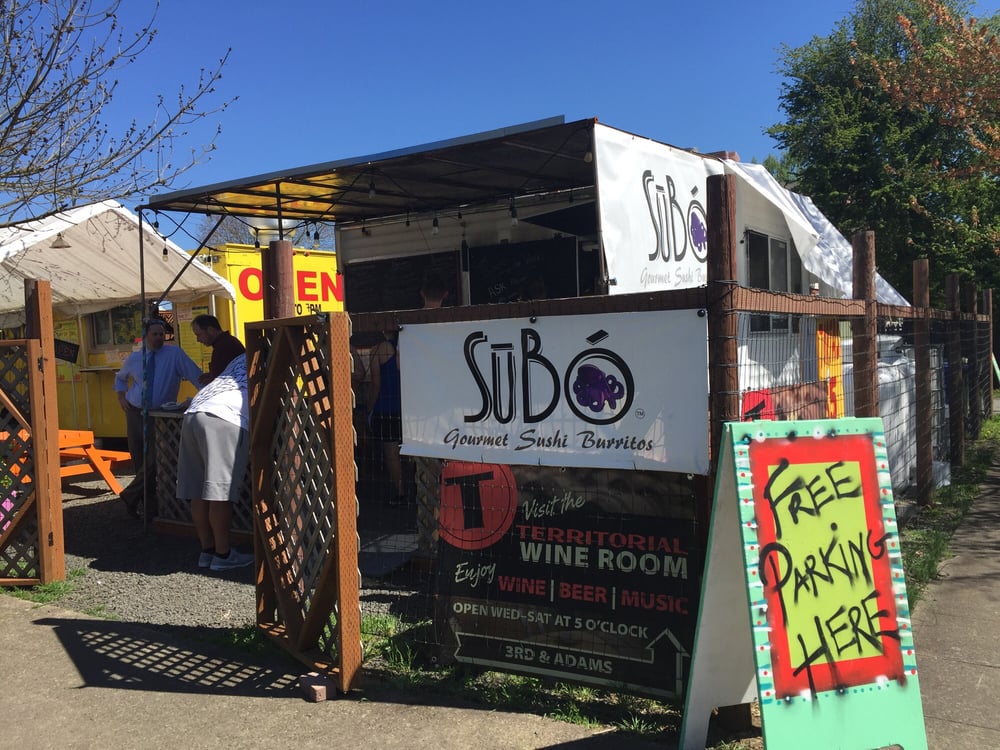 SūBó sushi burritos eugene oregon whiteaker location