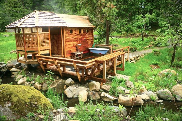 a forest sauna breitenbush resort oregon