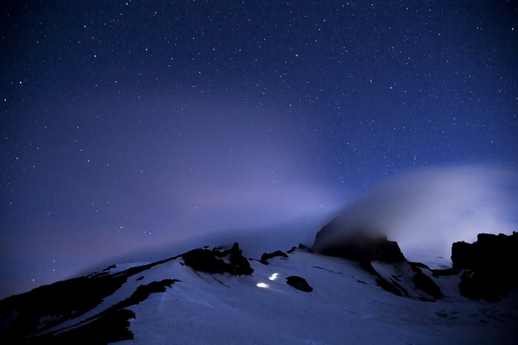 snowy mountain peak camp muir haunted