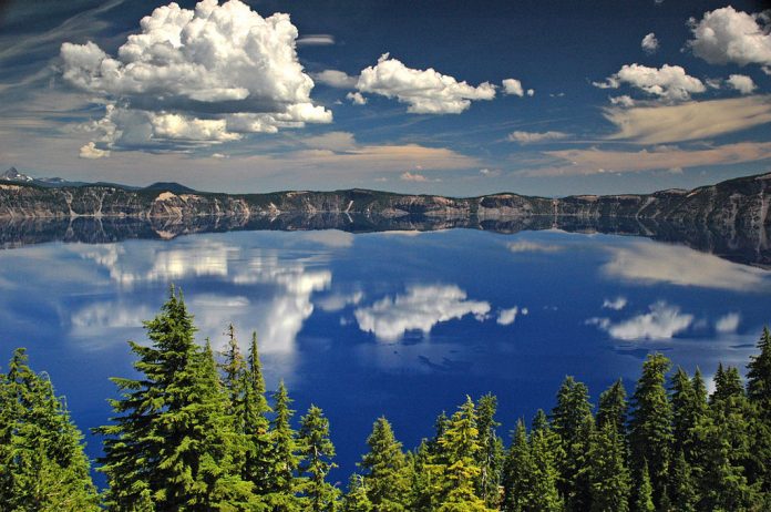 Crater Lake National Park Oregon Sunset