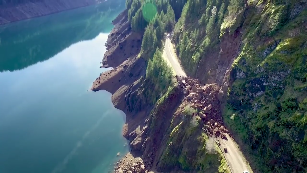 Massive Landslide Still Blocking Access to Cougar Hot Springs