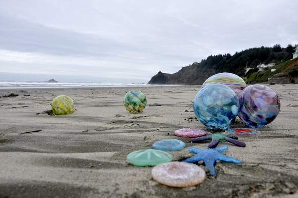 glass floats oregon coast