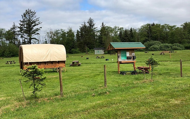 covered wagon camping