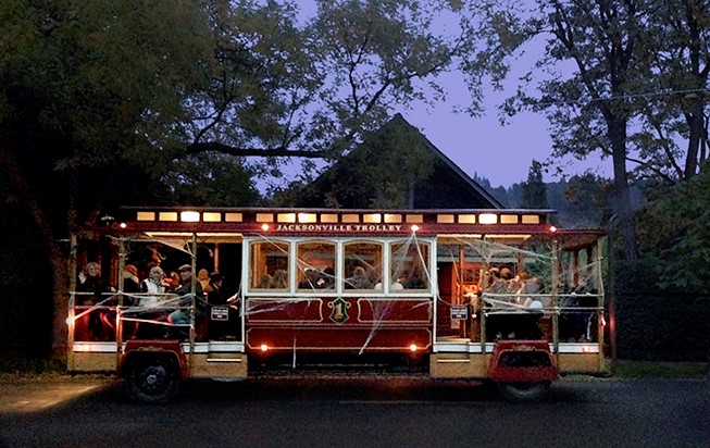 haunted trolley tour jacksonville oregon