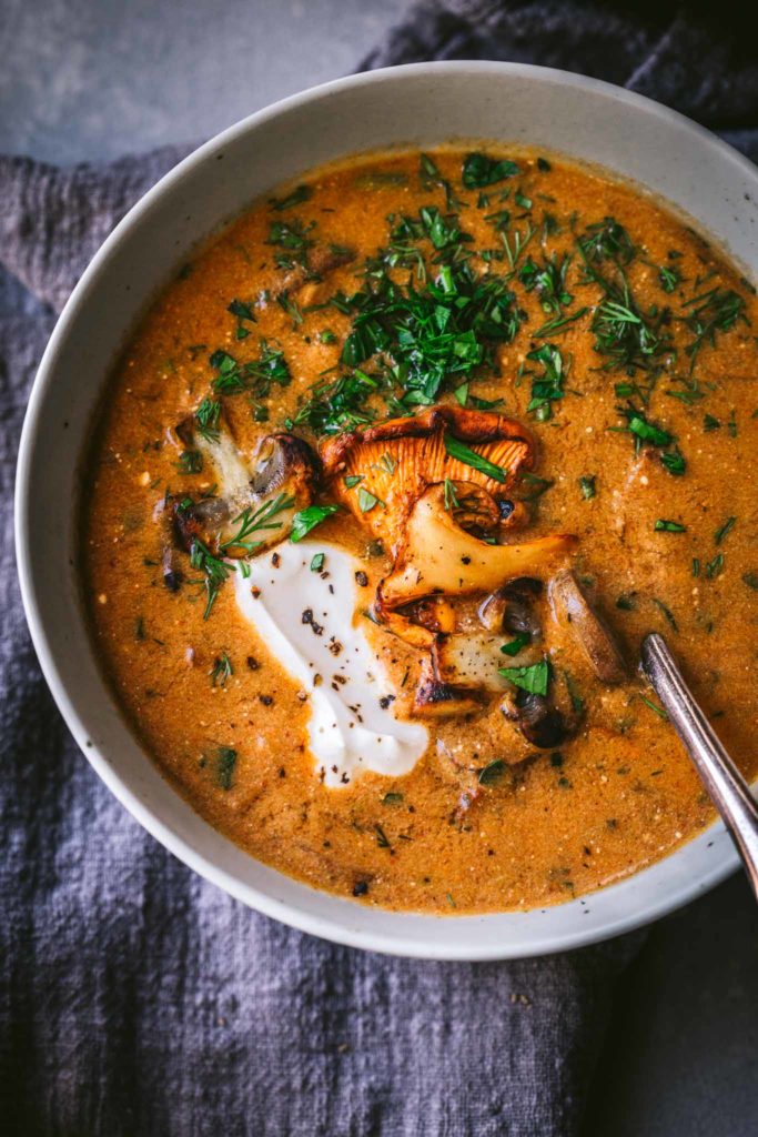 Mushroom soup.