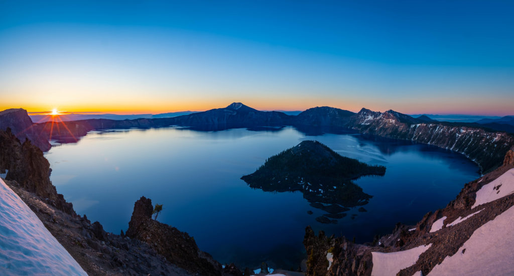 Crater Lake Sunset, places to visit in Oregon