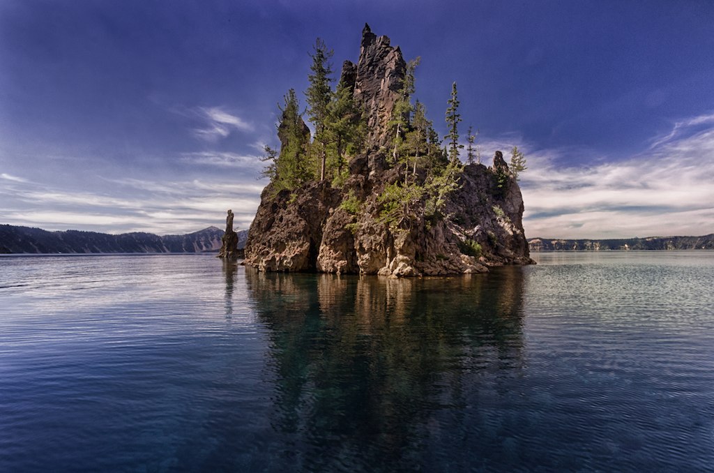 Phantom Ship Rock Formation Crater Lake National Park Oregon