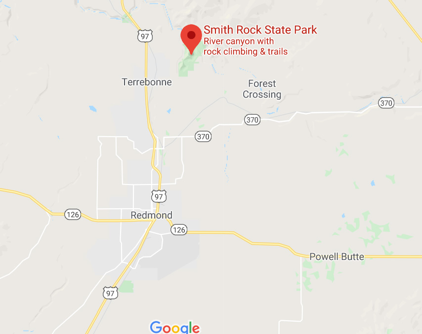 smith rock state park map