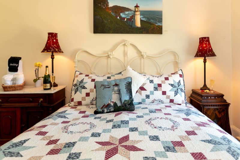 lighthouse keeper's house, historic bed, gift shop, ground floor