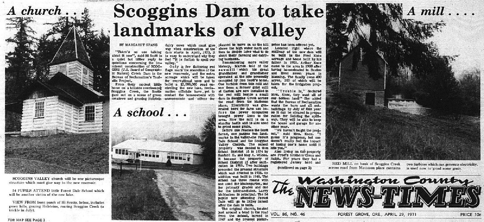 Washington County News Times april 1971