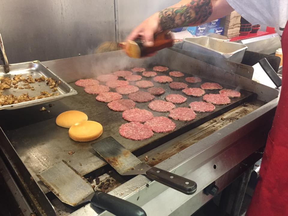 fresh burger patties