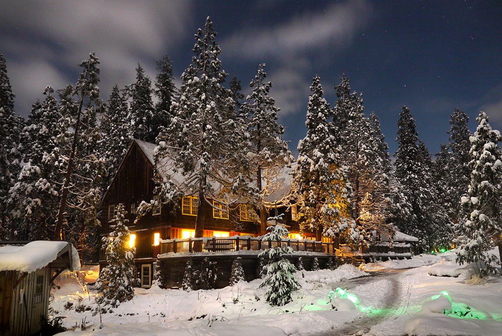 brietenbush lodge in winter by shawn liebling