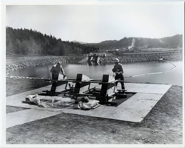 scoggins valley dam construction