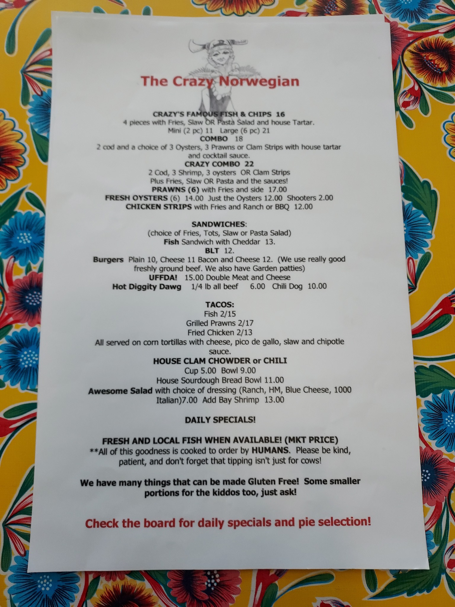 The Crazy Norwegian's Fish And Chips Serves Amazing Food In Port