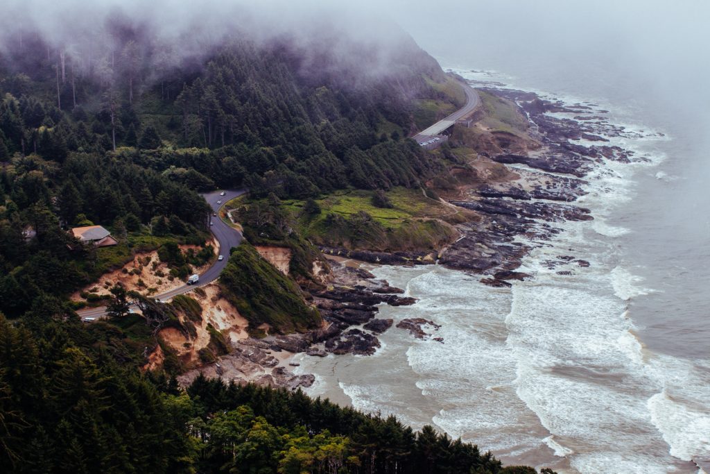 A photo taken from Cape Perpetua Overlook