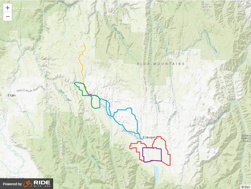 wallowa lake cycling