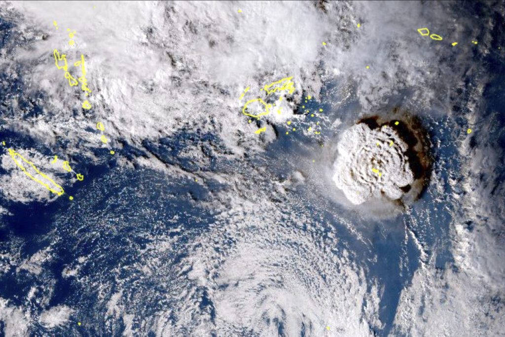Tongan Volcano Eruption