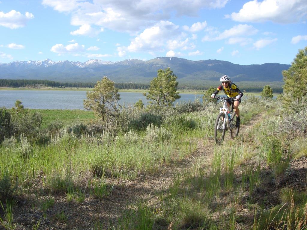 wallowa lake Marina cycling