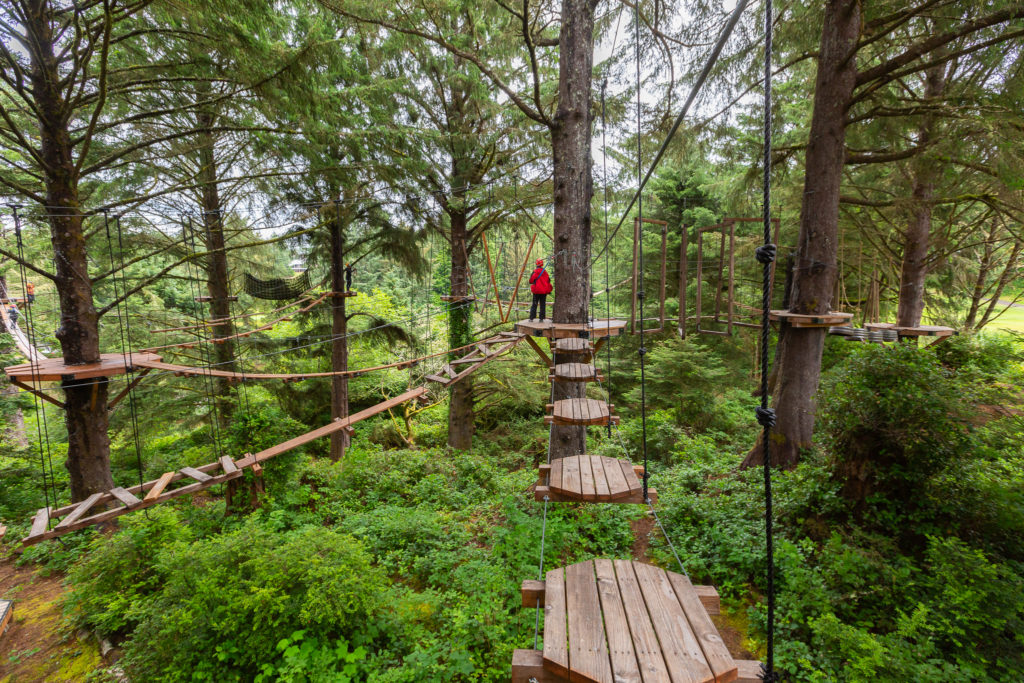 salishan aerial adventure park, new ziplines, 2023, 2024, the adventure collective, family fun, lincoln city, oregon coast, things to do