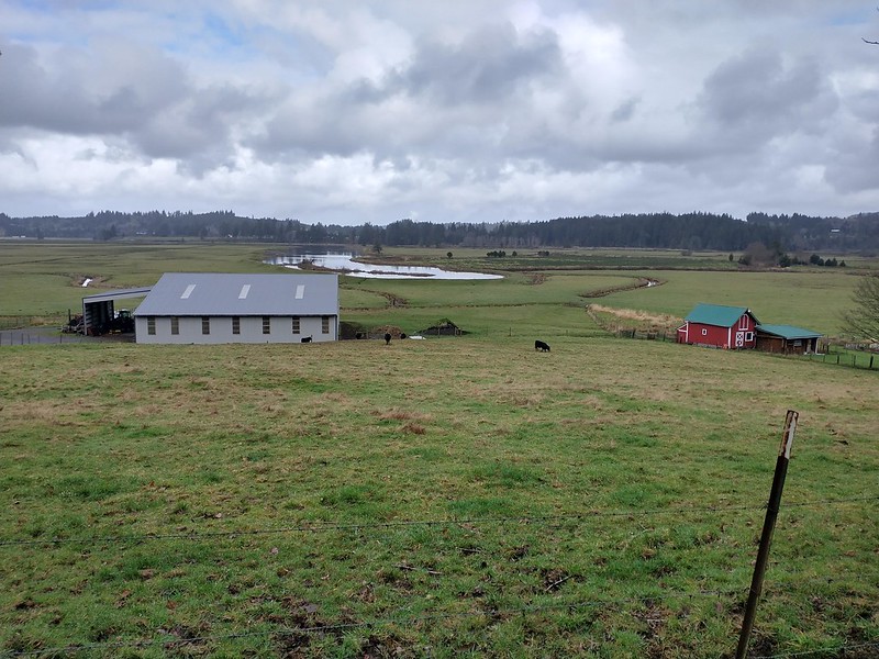 Oregon coast before king tide flooding