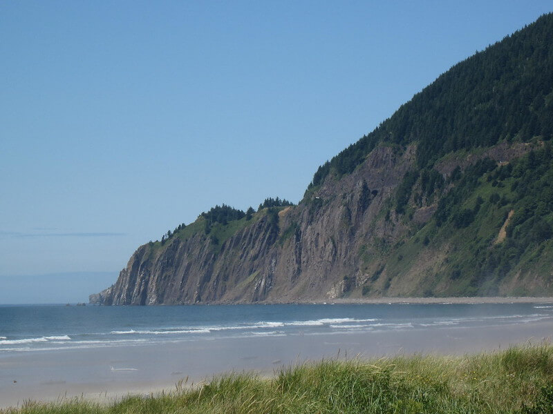 Sea cliffs Manzanita Beach Oregon