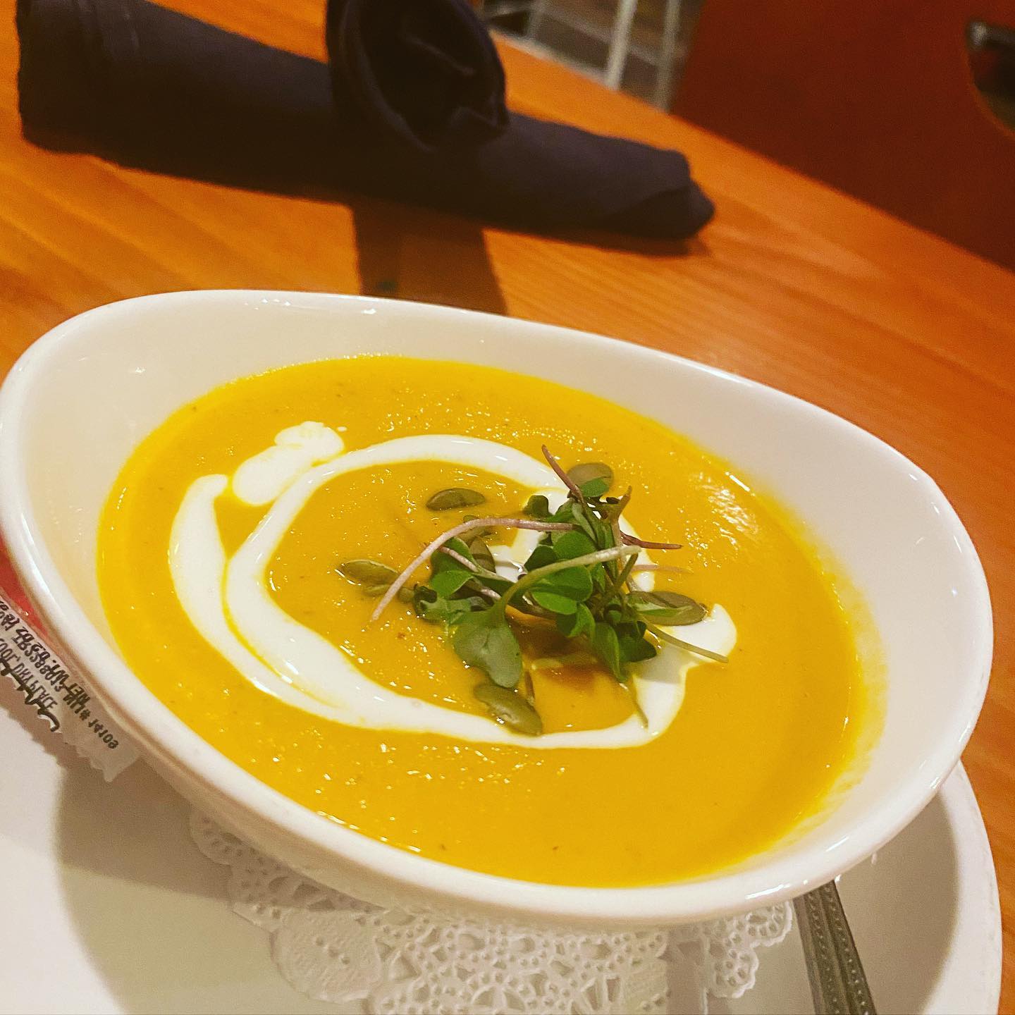 Carrot Ginger soup.