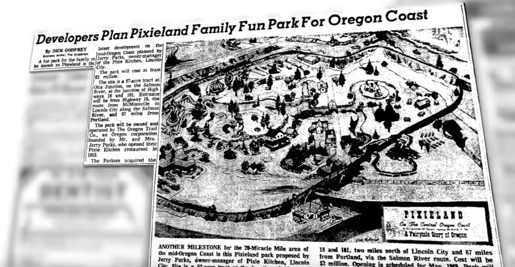 Pixieland, Oregon Coast, Pixie Kitchen, Memories, Oregon History, Theme Park, Oregon's Disneyland, Lincoln City, Oceanlake, Otis, Highway 18, Cascade Head, Jerry Parks