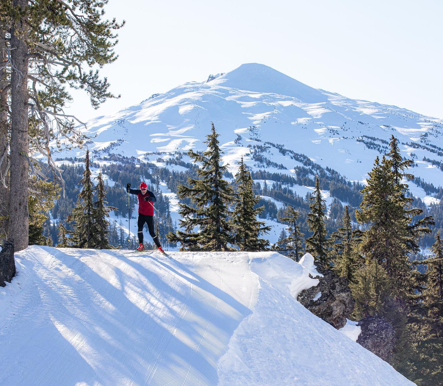 A skier at Mount Bachelor.