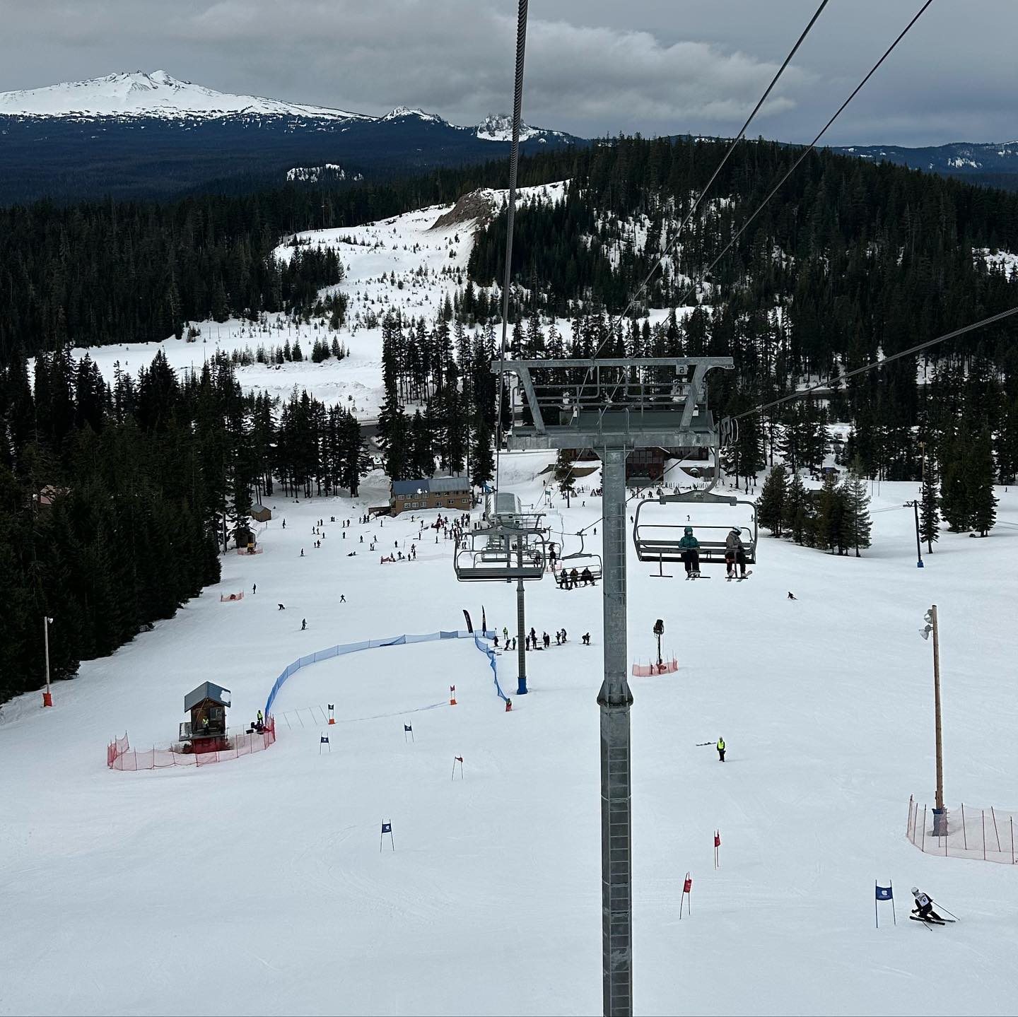 The chair lift at Willamette Pass.