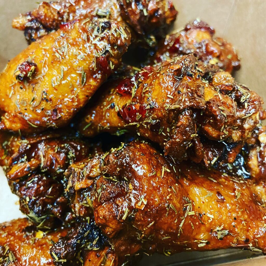 BBQ wings. They look tasty.