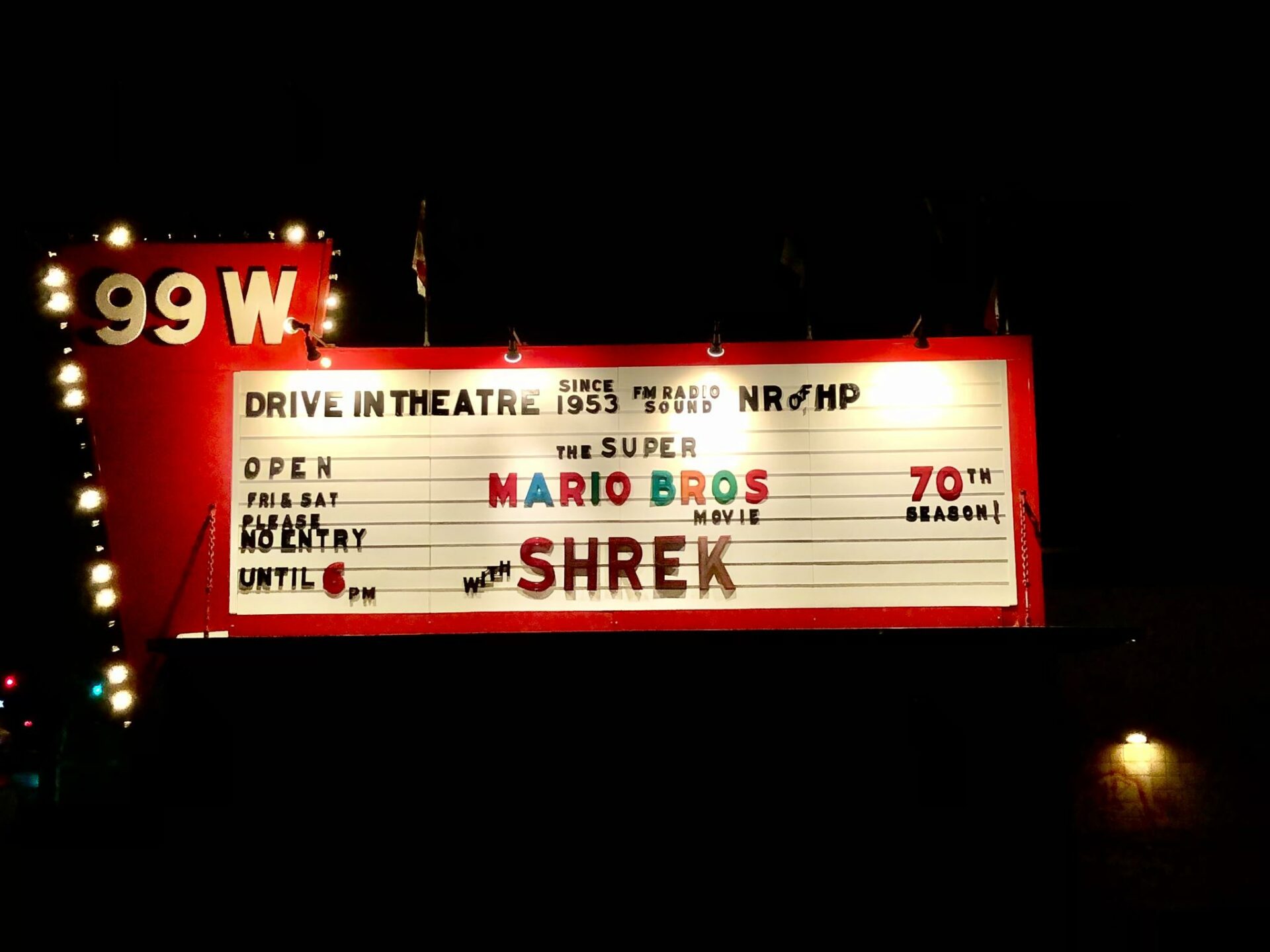 Super Mario Bros. Movie Playing Now at Newberg's 99W DriveIn