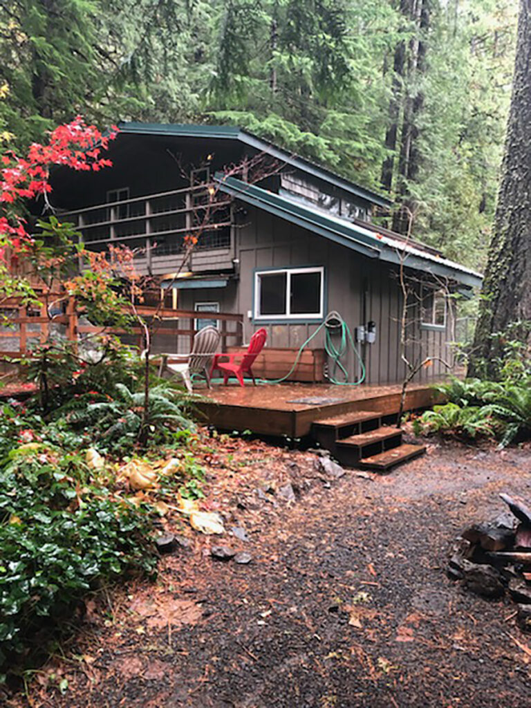 best camping in oregon A cabin rental at Belknap Hot Springs in the forest