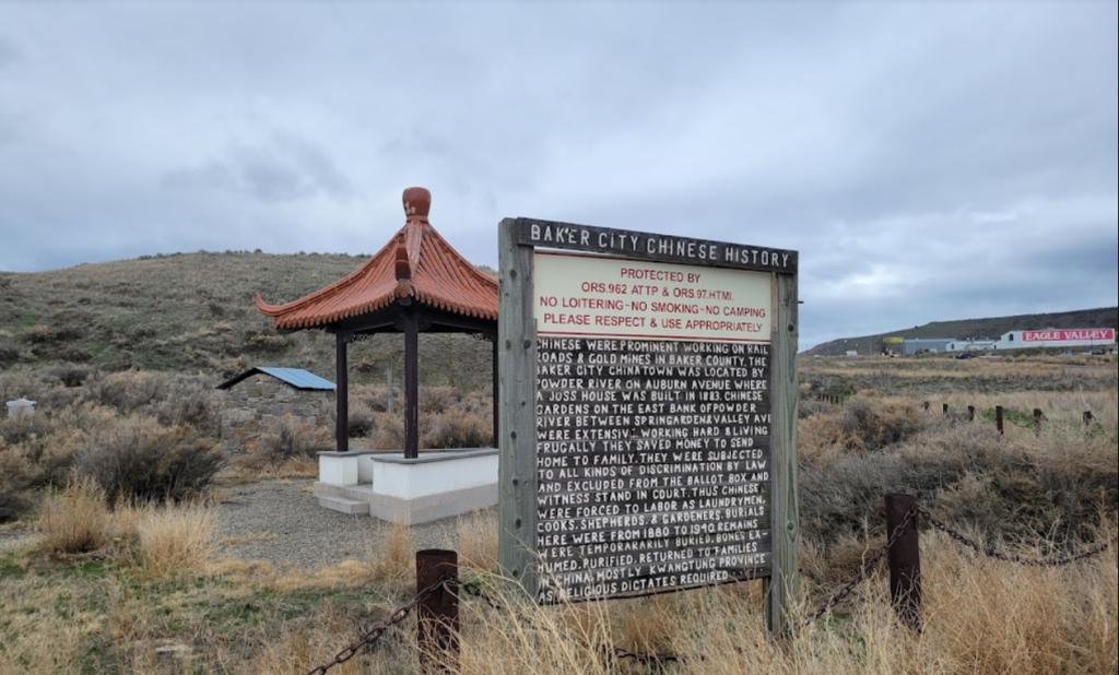 chinese community history, cemetery, baker city