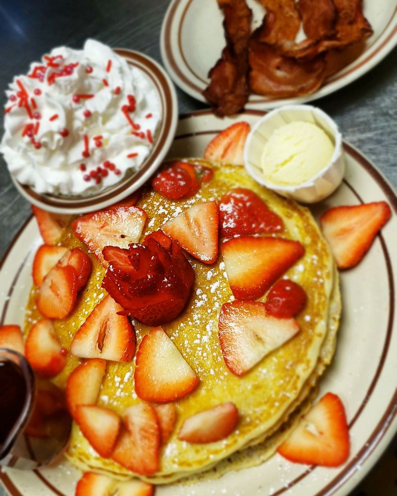 Strawberry pancakes