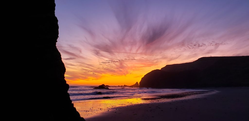 Oregon Coast Sunset at Cape Blanco Lighthouse