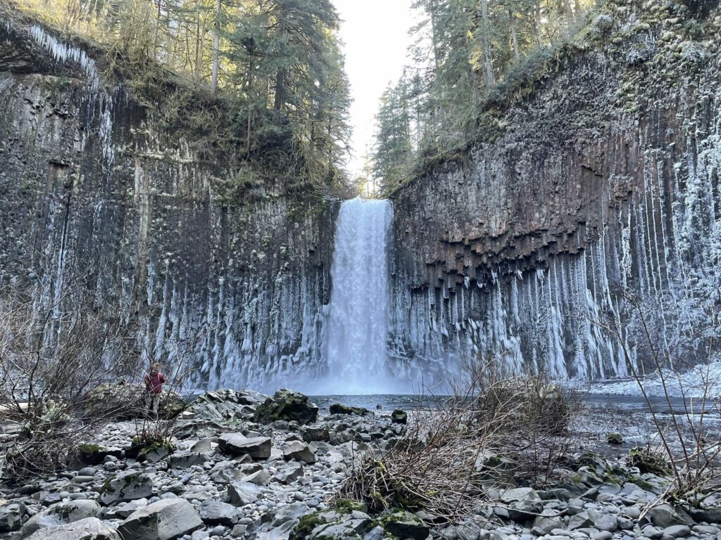 Abiqua Falls in the winter