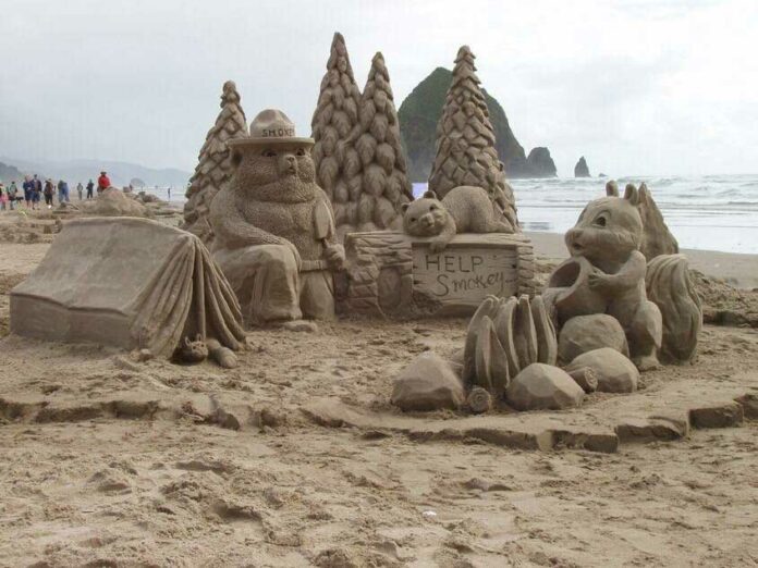 cannon beach sand castle