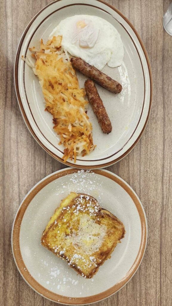french toast and egg