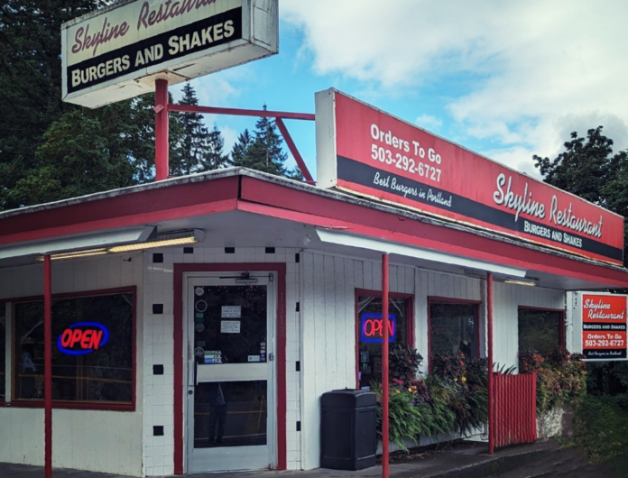 Skyline Restaurant, Portland Diners, Oregon, West Hills, Amazing Burgers, Milkshakes, Ice Cream, NW Portland Restaurants