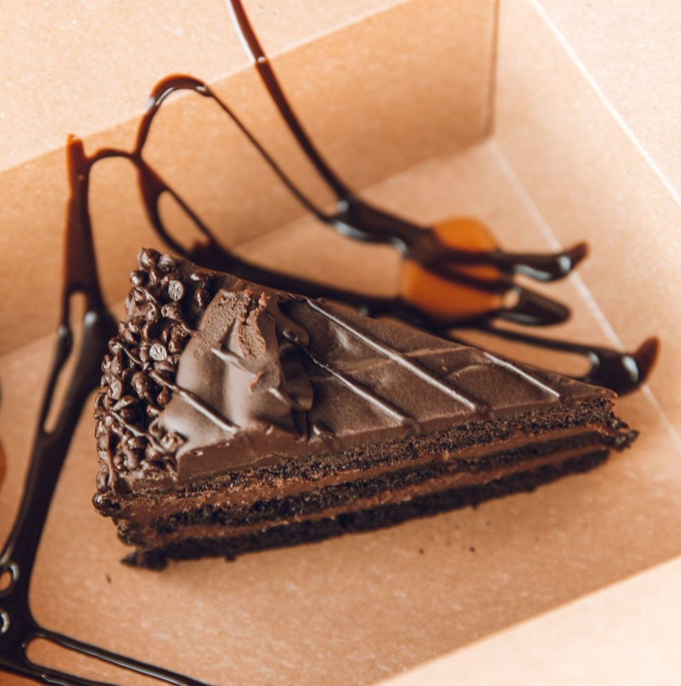 Chocolate Mousse Cake.