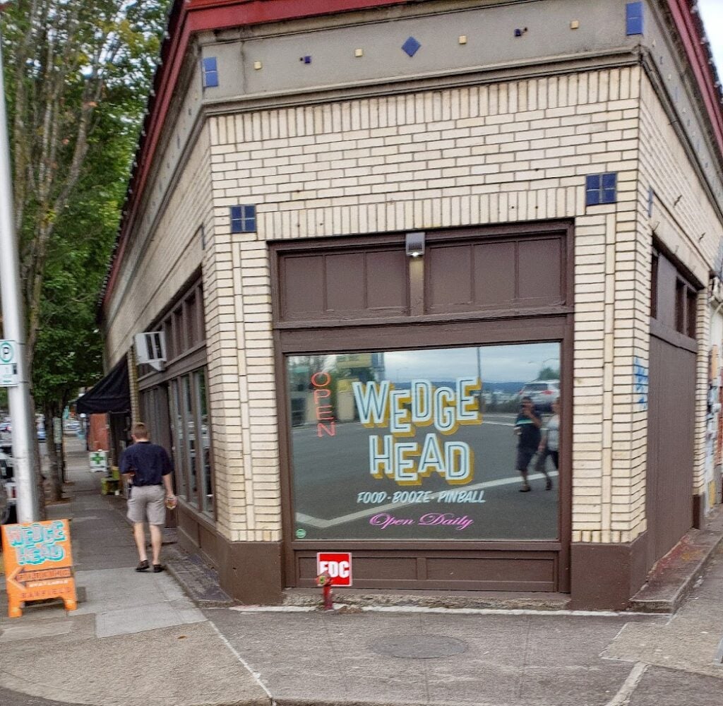 Industrial glass studio building exterior