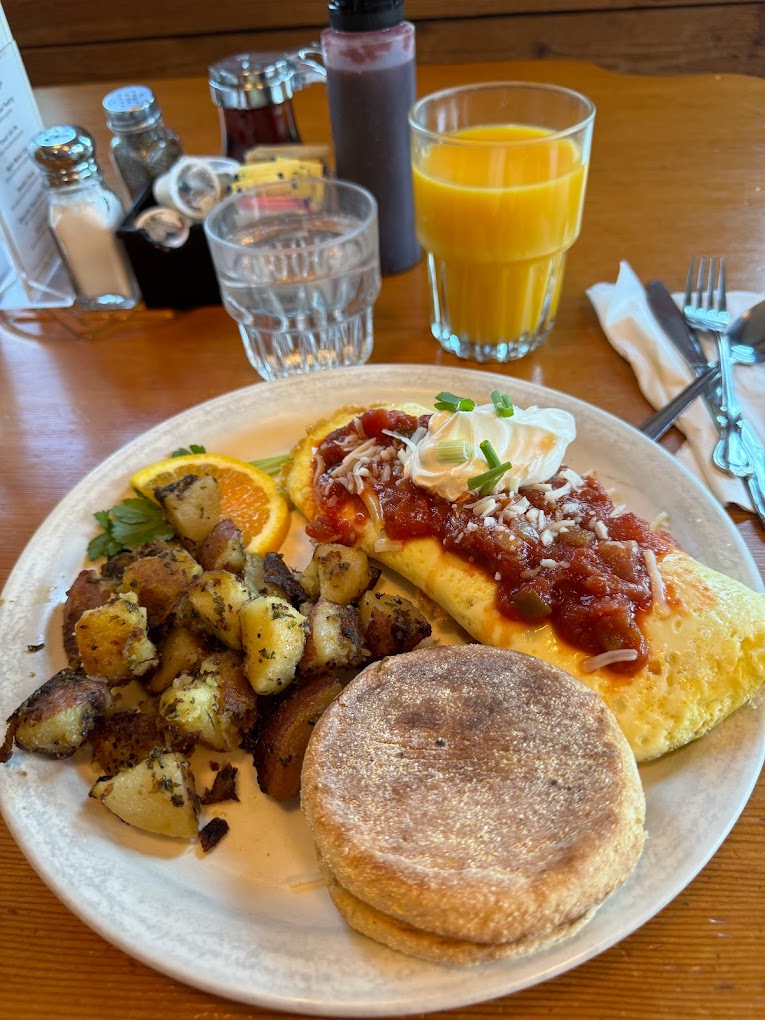 omelete and homefries