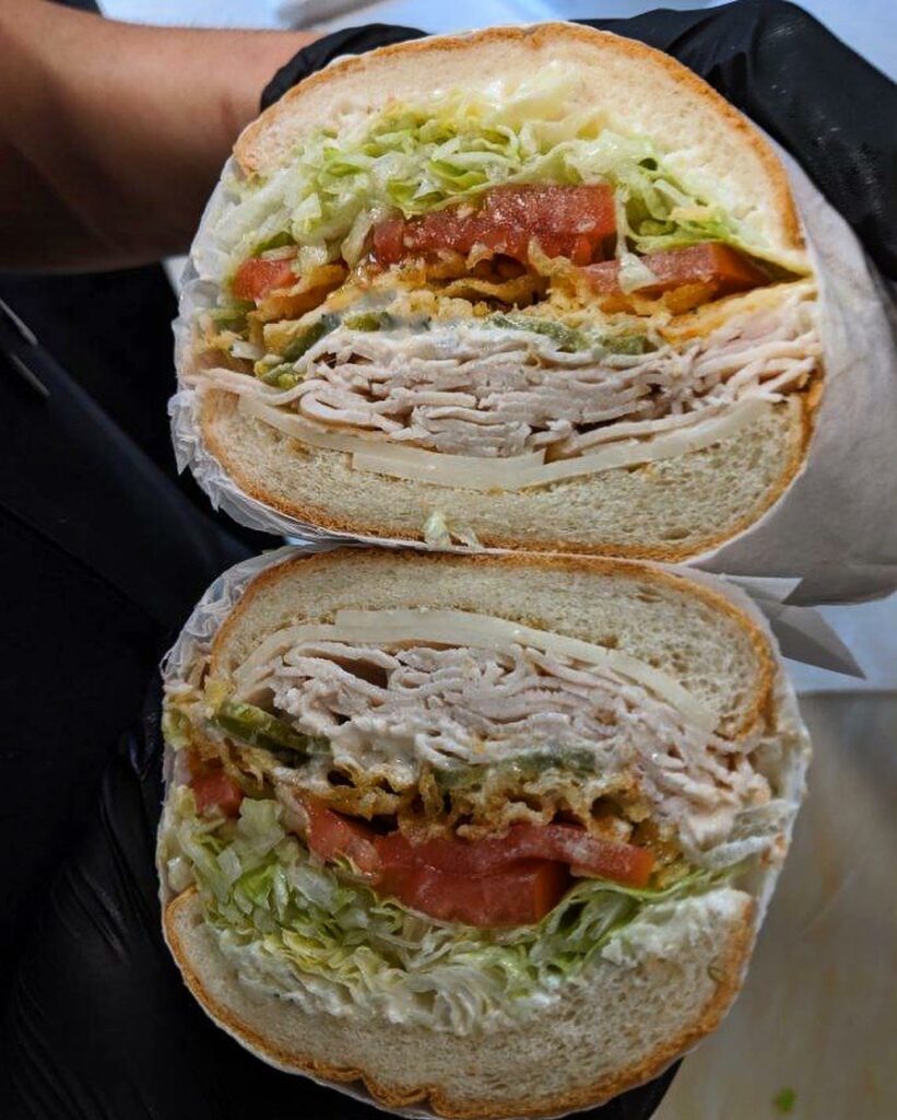 A huge and delicious looking sandwich from Break Bread.
portland oregon, best restaurants, 2024, where to eat, best brunch, food and drink, bars, pizza, sushi, thai food, PDX, foodie heaven