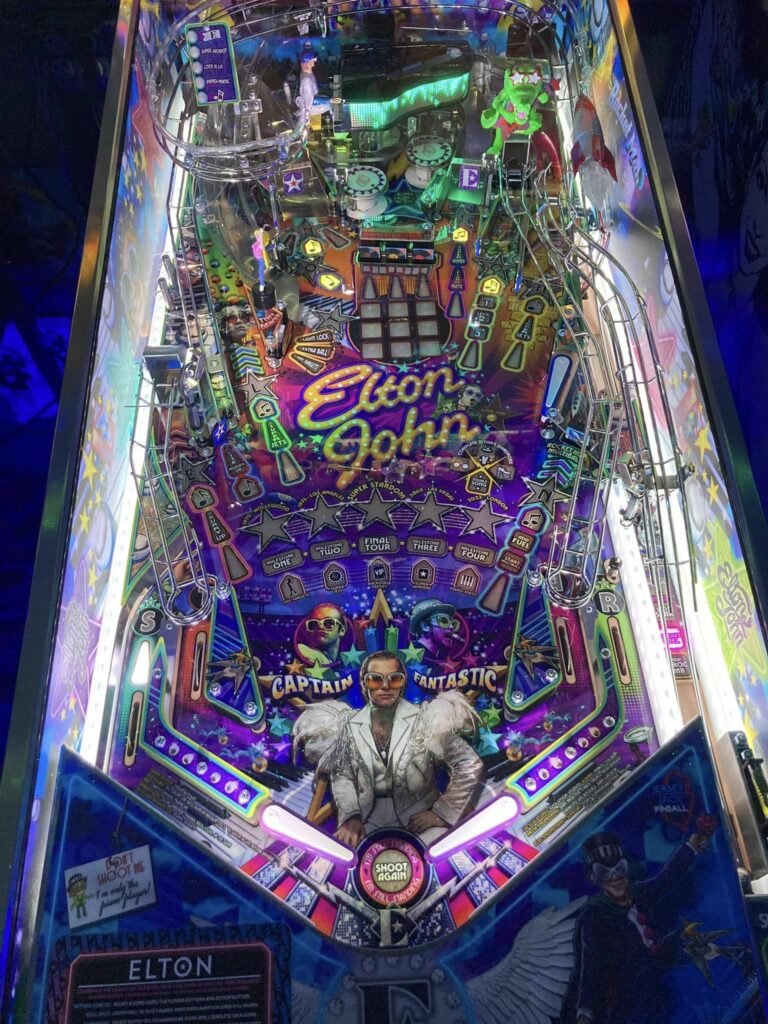 An Elton John Pinball machine.