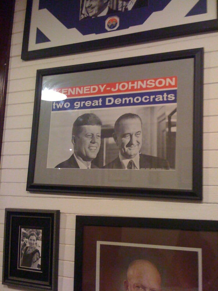 Art on the walls at the Bipartisan Cafe.